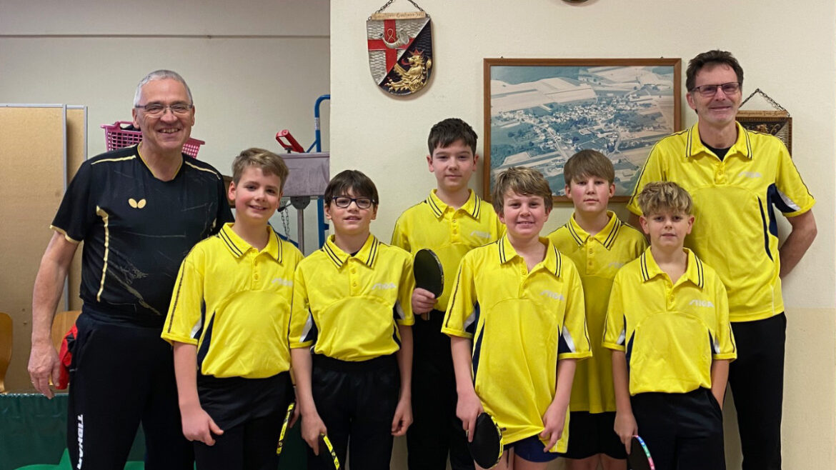 U13 Tischtennismannschaft der SV Eifelrose Kail